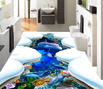 3D Ice Sea 328 Floor Mural Wallpaper AJ Wallpaper 2 