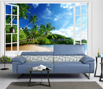 3D Woods Coconut 457 Wallpaper AJ Wallpaper 