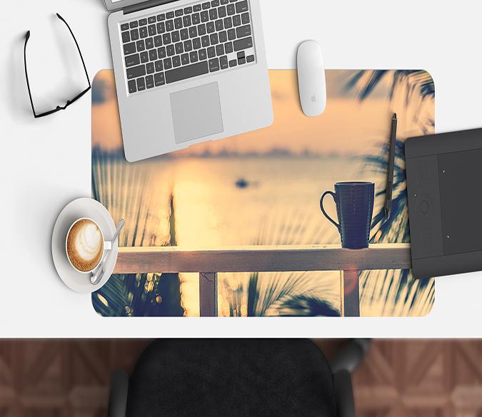 3D Dusk Cup 028 Desk Mat Mat AJ Creativity Home 