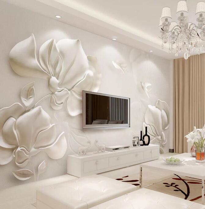 3D Stone Flower WG84 Wall Murals Wallpaper AJ Wallpaper 2 