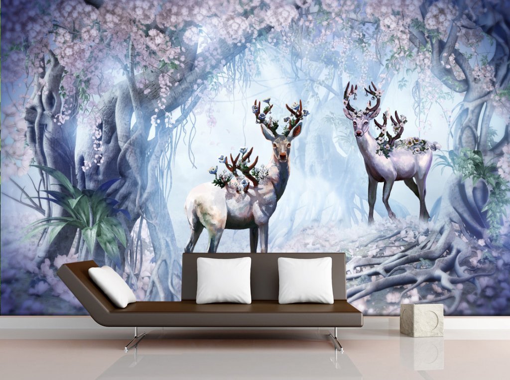 3D Fawn 126 Wall Murals Wallpaper AJ Wallpaper 2 