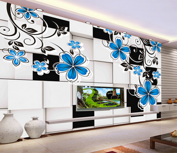 3D Flower Line 382 Wallpaper AJ Wallpaper 