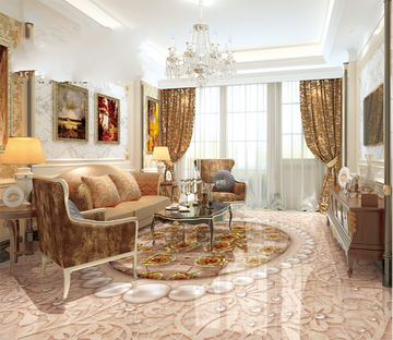 3D Pearl Flower 218 Floor Mural Wallpaper AJ Wallpaper 2 