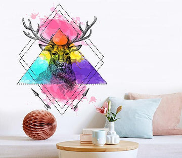 3D Deer Head Arrow 048 Wall Stickers Wallpaper AJ Wallpaper 
