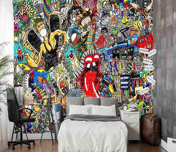 3D Exaggerated Mouth 074 Wallpaper AJ Wallpaper 