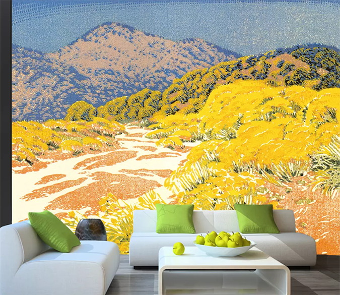 3D Color Carving Autumn Maple 1621 Wallpaper AJ Wallpaper 2 