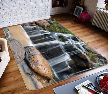 3D Stream Moss 701 Non Slip Rug Mat Mat AJ Creativity Home 