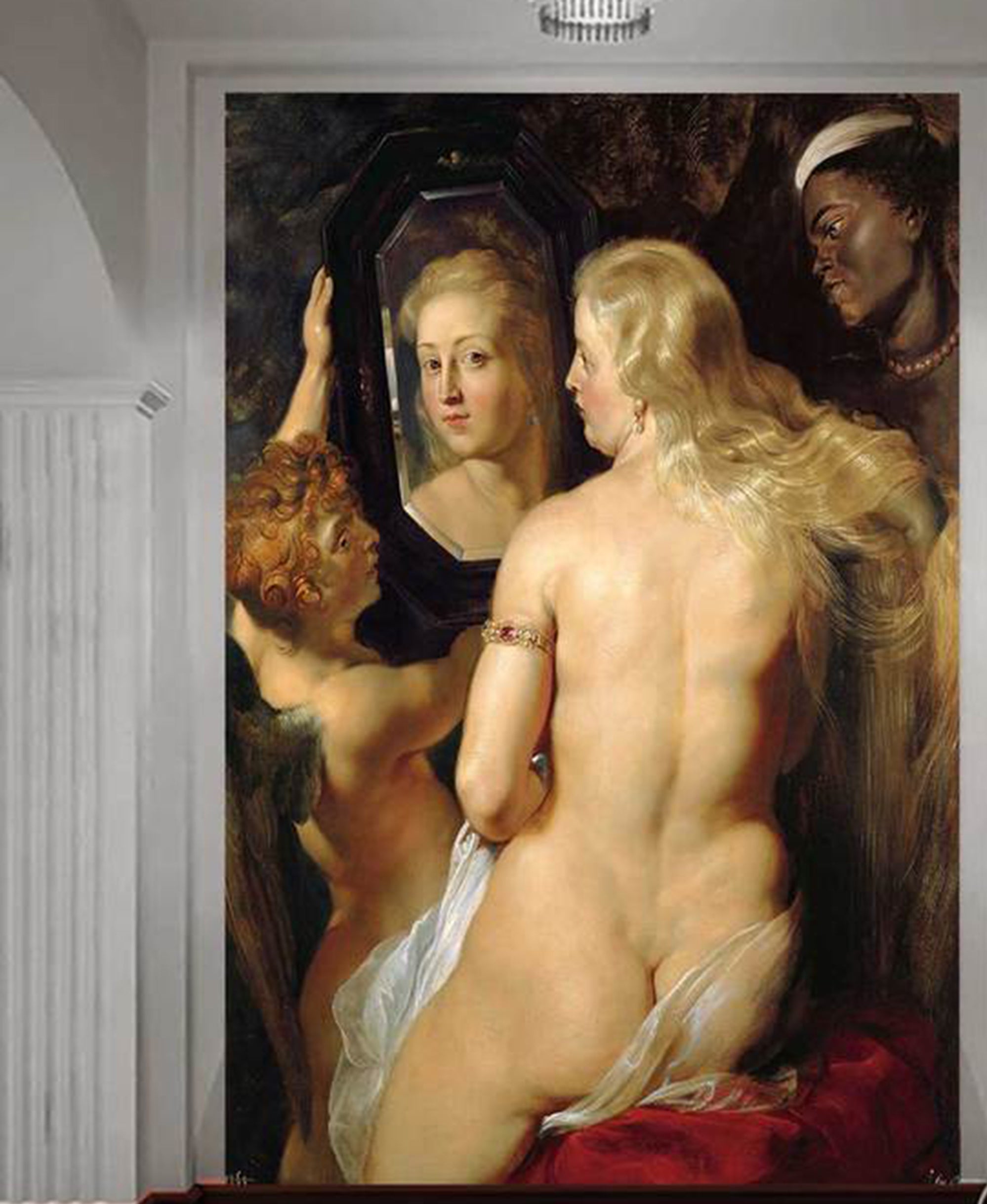 3D Woman Mirror WG033 Wall Murals