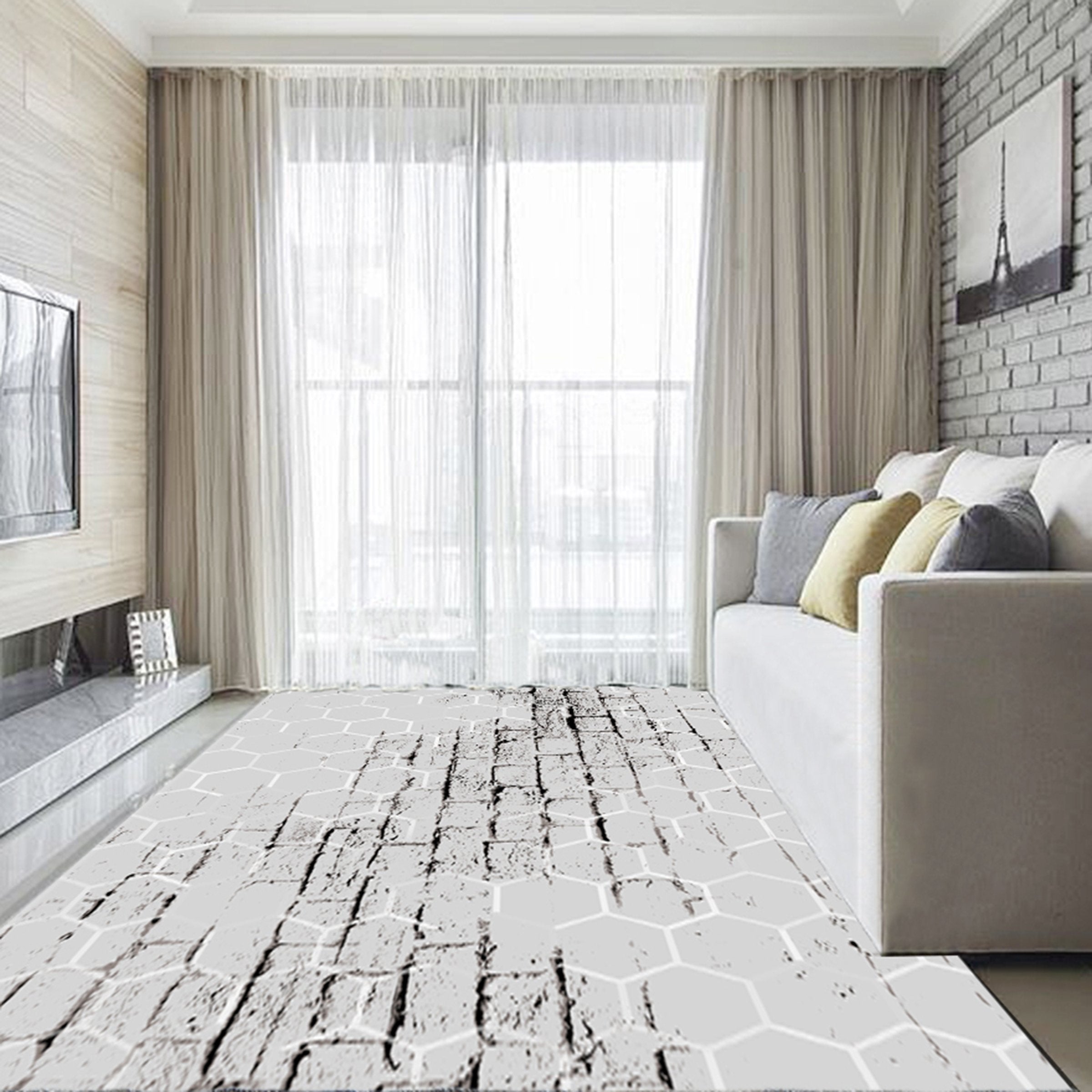 3D Modern Geometric Pattern WG415 Non Slip Rug Mat Mat AJ Creativity Home 