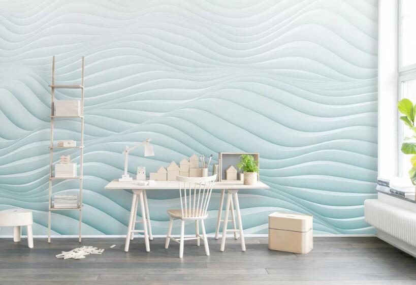 3D White Stripe WG16 Wall Murals Wallpaper AJ Wallpaper 2 