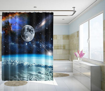 3D Space Interstellar 143 Shower Curtain 3D Shower Curtain AJ Creativity Home 