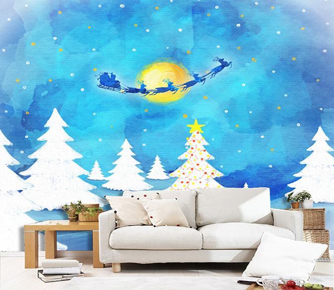 3D Moon Star Deer 166 Wallpaper AJ Wallpaper 