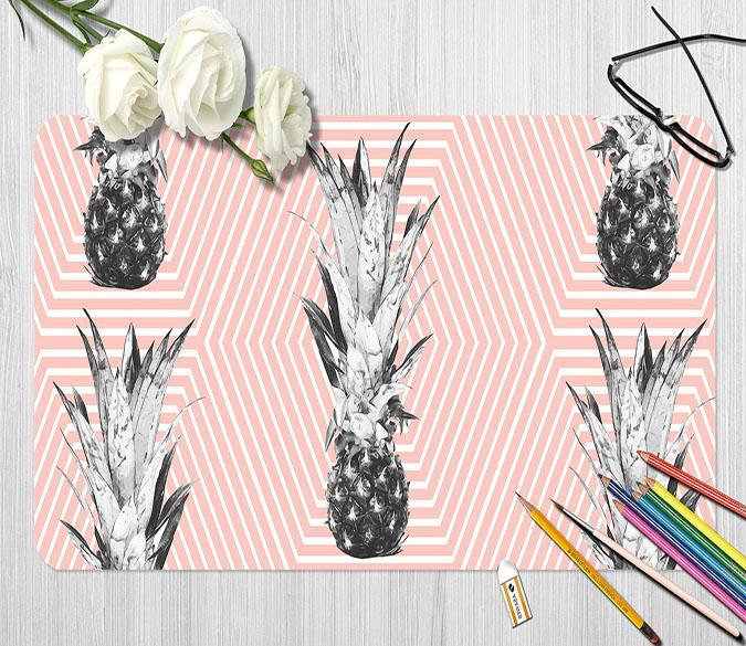 3D Pineapple Flower 150 Desk Mat Mat AJ Creativity Home 