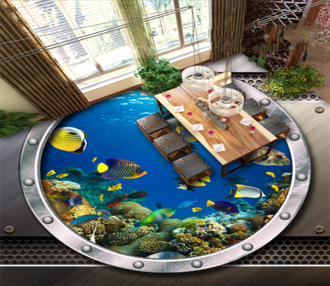 3D Cabin 217 Floor Mural Wallpaper AJ Wallpaper 2 