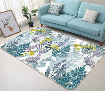 3D Yellow Flower 142 Non Slip Rug Mat Mat AJ Creativity Home 