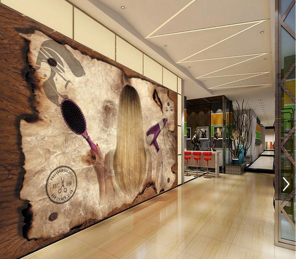 3D Hair Salon 231 Wall Murals Wallpaper AJ Wallpaper 2 