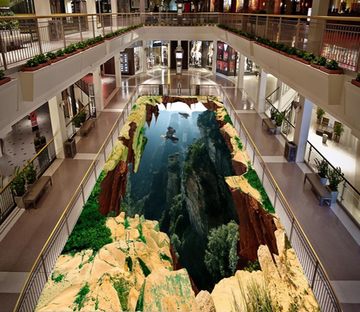 3D Eagle Flying 119 Floor Mural Wallpaper AJ Wallpaper 2 