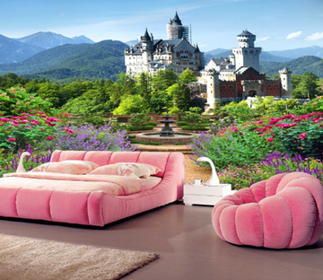 3D Castle Garden 211 Wallpaper AJ Wallpaper 
