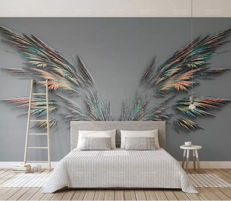 3D Colored Reed WC248 Wall Murals