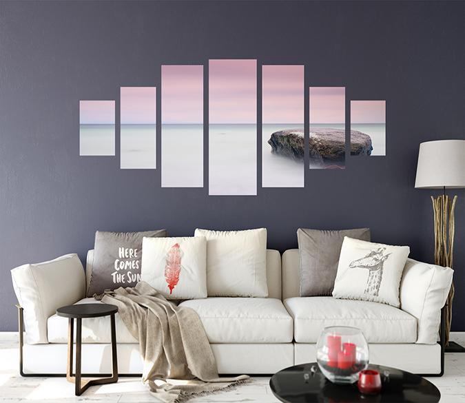 3D Pink Sky 061 Unframed Print Wallpaper Wallpaper AJ Wallpaper 