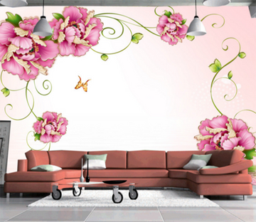 3D Rattan Flower 254 Wallpaper AJ Wallpaper 