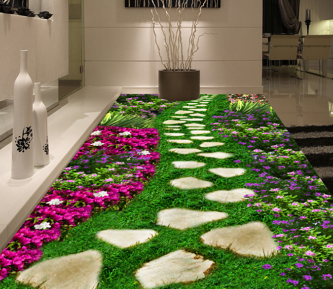 3D Grass Floor 005 Floor Mural Wallpaper AJ Wallpaper 2 