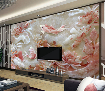 3D Carving Fish 249 Wallpaper AJ Wallpaper 