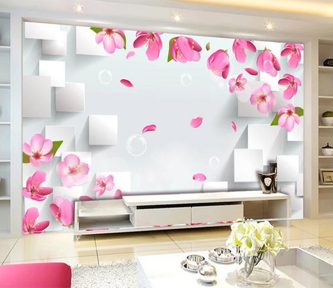 3D Pink Petal Bubble 5 Wallpaper AJ Wallpaper 2 
