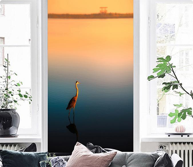 3D Bird Lake Water 002 Wallpaper AJ Wallpaper 