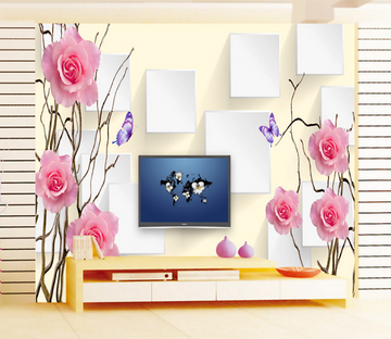 3D Blooming Butterfly 196 Wallpaper AJ Wallpaper 