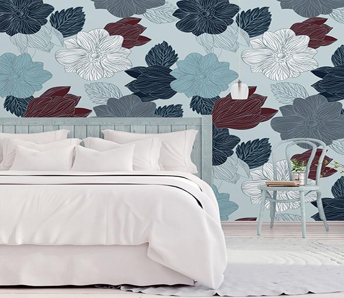 3D Blooming Flower 056 Wallpaper AJ Wallpaper 