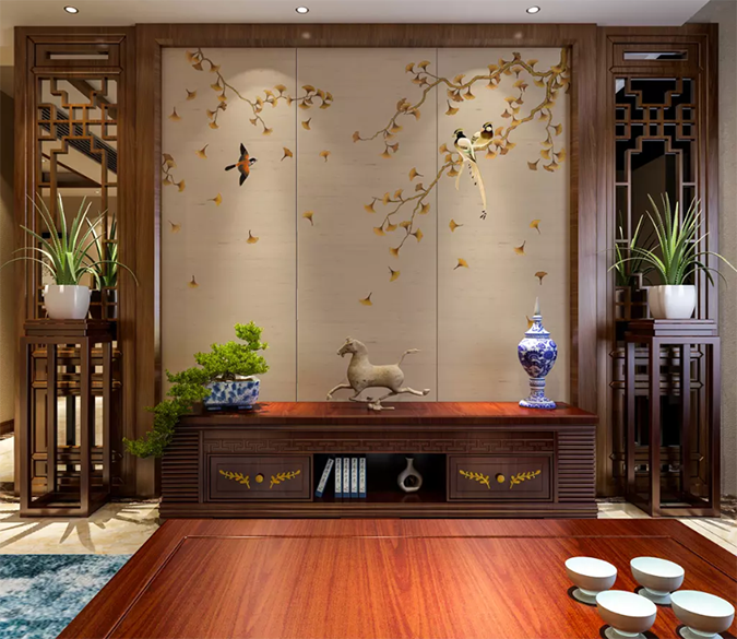 3D Meticulous Leaf Bird 1559 Wallpaper AJ Wallpaper 2 