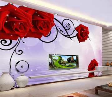 3D Big Rose 161 Wallpaper AJ Wallpaper 