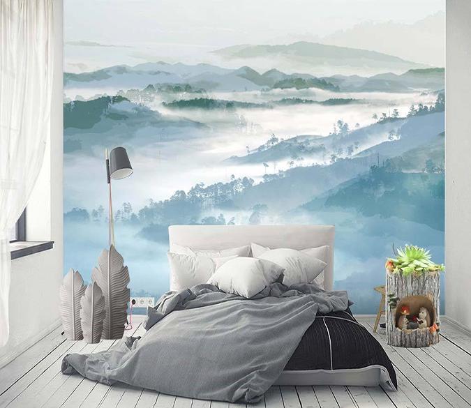 3D Mountain Forest 221 Wallpaper AJ Wallpaper 