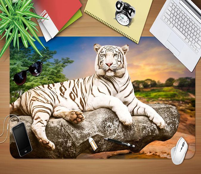 3D Tiger Hume 101 Desk Mat Mat AJ Creativity Home 