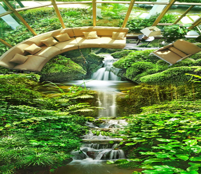 3D Verdant Woods 087 Floor Mural Wallpaper AJ Wallpaper 2 