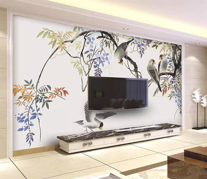 3D Bird Flying Snuggle 1339 Wallpaper AJ Wallpaper 2 