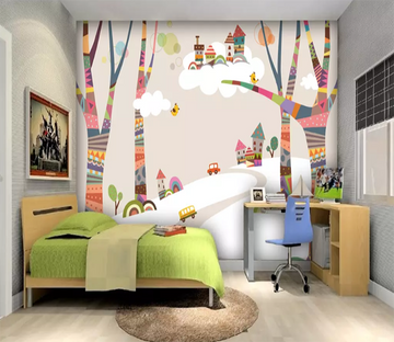 3D Color Pattern Tree 1044 Wallpaper AJ Wallpaper 2 