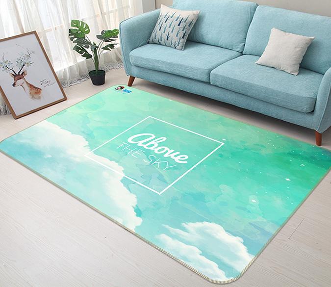 3D Cloud English 305 Non Slip Rug Mat Mat AJ Creativity Home 