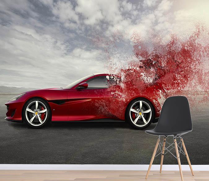 3D Red Car 120 Wallpaper AJ Wallpaper 