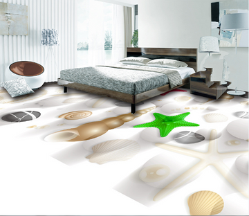 3D Conch 123 Floor Mural Wallpaper AJ Wallpaper 2 