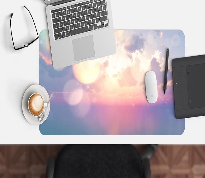 3D Sunshine Halo 029 Desk Mat Mat AJ Creativity Home 
