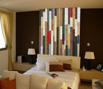 3D Wood Strips 062 Wallpaper AJ Wallpaper 