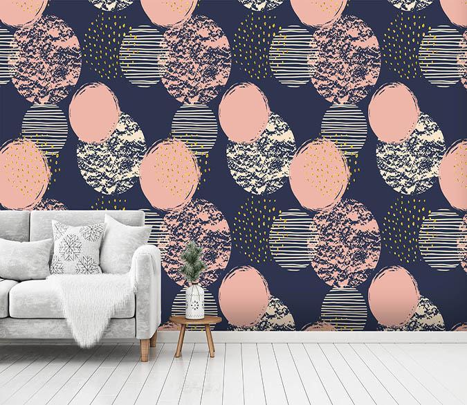 3D Irregular Circular 053 Wallpaper AJ Wallpaper 