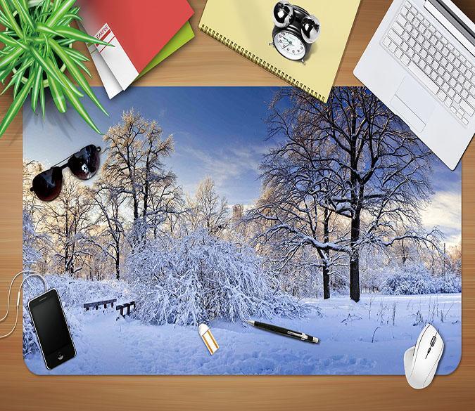 3D Snow Cover 196 Desk Mat Mat AJ Creativity Home 