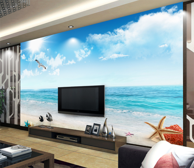 3D Boundless Sea 335 Wallpaper AJ Wallpaper 