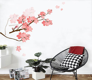 3D Peach Blossom Branch 167 Wall Stickers Wallpaper AJ Wallpaper 