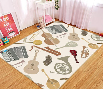 3D Musical Instrument 068 Non Slip Rug Mat Mat AJ Creativity Home 