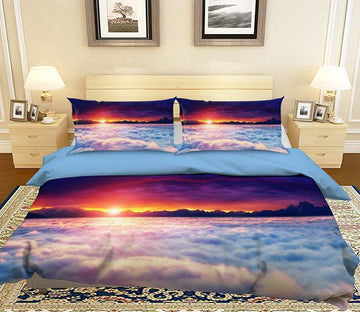 3D Sunset Sea 163 Bed Pillowcases Quilt Wallpaper AJ Wallpaper 