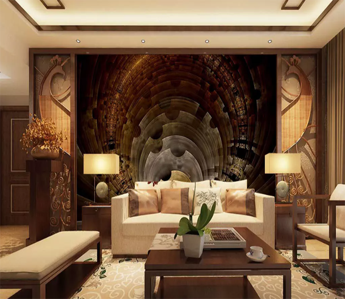 3D Round Iron Shadow 1310 Wallpaper AJ Wallpaper 2 